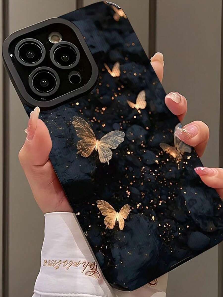 1個貓眼直邊貝殼飛蝶手機殼，適用於Apple 11-17pm - 彩色 - 查看 1