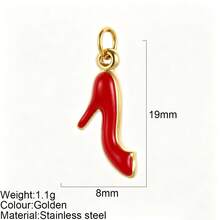 1pc Heart Pendant Colorful Heart Charm Suitable For Necklace Bracelet Earrings Decoration Versatile Fashion - Multicolor - View 15