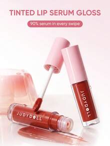 JUDYDOLL GLAZED LIP GLOSS Lip Gloss Berwarna Melembapkan Menyamarkan Garis Bibir Cocok untuk Perjalanan Sehari-hari Serbaguna Tahan Lama Berpigmen Dasar untuk Melapisi Makeup - 02 Teh Susu Mawar - View 4
