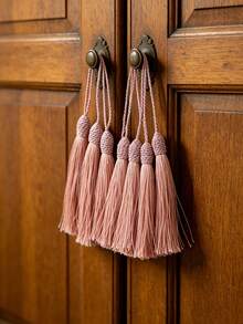 Marcapáginas de borla de seda con lazo de cuerda de 2 pulgadas y pequeño nudo chino, adecuado para fabricación de joyas, recuerdos, marcapáginas, accesorios de manualidades DIY - Multicolor - Ver 4