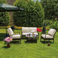 Patio Lounge Chair & Swing Chair - Clark Blue - View 8