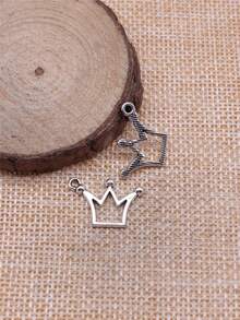 20pcs 20x13mm Small Crown Charms Pendant For DIY Jewelry Making Necklace Keychain Phone Chain Bracelet Making Accessories Handmade Craft - Crown - View 5