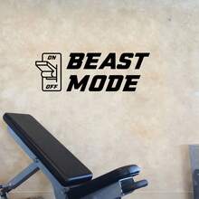野獸模式槓鈴牆貼 健身房健身房 CrossFit 運動訓練 勵志激勵牆貼 家居牆面裝飾 - 健身房 - 查看 3