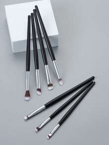 ronshadow 7pcs Eye Makeup Brush Set, Large Round Tip Blending Eyeshadow Brush + Angled Blade Brow Powder Brush, Multi-Functional Eye Makeup Detail Brush - Multicolor - View 6