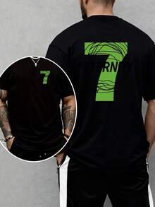 Men's T-Shirt: Timeless, With A Double-Sided Print That Brings Good Luck, Casual And Comfortable, Crew Neck, Breathable And Lightweight, Suitable For Sports And Casual Wear, Also Apt - 白色 - 查看 6