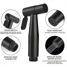 2 Drill-Free Installation Options, Including Toilet Sprayer Set, Handheld Toilet Sprayer With Dual Brackets And Flexible Hose - Spray Gun Kit - View 8