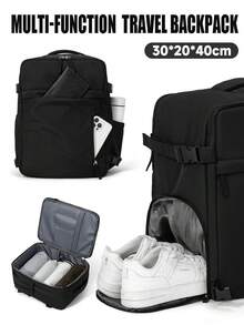 myco bags 真空壓縮後背包，Wizz Air 機艙尺寸 40x30x20 cm 可轉換手提登機包/短途飛行背包，可輕鬆放入座椅下方，便攜式，符合 TSA 標準的旅行/行李/機艙認可後背包，適用於飛機/學校 - 彩色 - 查看 3