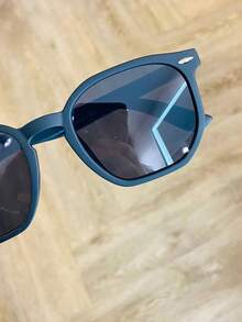Men's Hexagonal Sunglasses With UV400 Protection, Featuring A Stylish Metal Detail. Comfortable, Available In Various Colors. Retro, Vintage, Cool, Beach Fashion, Gift, Geometric. - màu đen - Xem 4