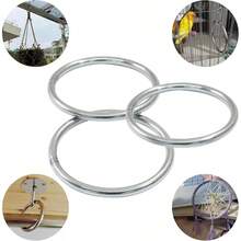 Metal Welded O Ring, Welded Ring Stainless Steel Solid O Ring Hardware Dog Leashes, Camping Belt - C - View 4