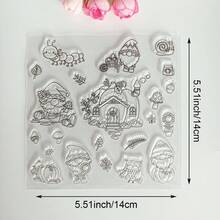 Clear Silicone Stamps Vintage Floral Background Scenery & Country Manor Bird Flower Patterns For DIY Junk Journal Scrapbook & Photo Album Crafts - Nature - View 7