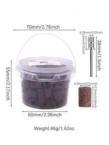 120 bandes de ponçage et 2 forets à roulement, compatibles avec les bandes de ponçage de 6,35 mm et les bandes de ponçage pour ponceuse à ongles, idéal pour une utilisation à domicile et en salon-80#, 120#, 180#, 240#; fournitures pour ongles, outils pour ongles, outils d'art pour ongles, saison de la rentrée scolaire, ongles - Tabac - Voir 8