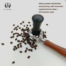 1Pc Espresso Tamper, 304 Stainless Steel Base, With Spring-Loaded Mechanism, Adjustable Pressure, Available In 51.5/53.5/58mm Sizes - Multicolor - View 8