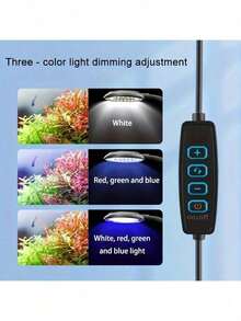 USB Aquarium Light, Full Spectrum LED, 360° Rotatable, Adjustable Brightness, 3 Lighting Modes - Suitable For Aquarium Enthusiasts - Multicolor - View 4