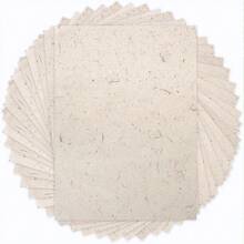 20 Sheets Of Natural Mulberry Paper, Visible Plant Fiber Rice Paper, Paper-Cut Thin Paper, Used For Writing, Painting, DIY Crafts (11.4x7.5 Inches) - 20 Photos - View 9