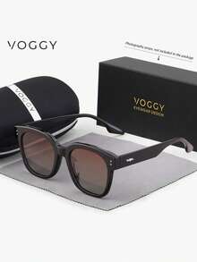VOGGY 時尚極簡復古大框 TR90 偏光 UV400 太陽眼鏡，男女通用運動開車戶外騎行釣魚度假旅行派對裝飾道具禮物 - Set B - 查看 12