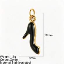 1pc Heart Pendant Colorful Heart Charm Suitable For Necklace Bracelet Earrings Decoration Versatile Fashion - Multicolor - View 18