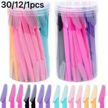 30/12/1pc Eyebrow And Facial Razor, Suitable For Eyebrows, Lips, Chin, Peach Fuzz Hair Removal, Essential Hairdressing Product And Accessory For Hair Salon, Beauty Shop And Travel, Women's Beauty Tool, Makeup Tool, Gift - Multiple Styles - View 10