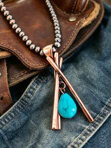 1pc Western Style Cross Triangle 3D Design Minimalist Pendant Necklace Unisex - Necklace - View 5