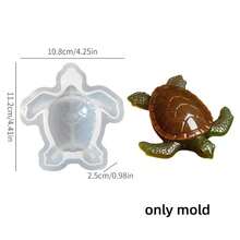3D Turtle Mold, Frog Turtle Aromatherapy Candle Silicone Mold, Reptile Lizard Mold, Suitable For DIY Resin Crafts, Turtle Epoxy Resin Casting Mold, Suitable For Desktop Plaster Decorations, Holiday Summer Decor, Garden Decor, Enthusiast Resin Making, Party Birthday Gift - A - View 11