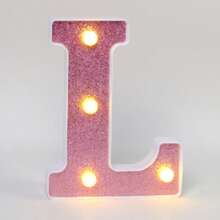 16cm 白色發光 A-Z LED 字母燈,電池供電,臥室裝飾字母夜燈,婚禮裝飾,生日派對裝飾,女孩房/兒童房裝飾字母燈,節日居家酒吧裝飾字母燈,字母燈 - 深粉紅色 - 查看 20