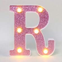 16cm 白色發光 A-Z LED 字母燈,電池供電,臥室裝飾字母夜燈,婚禮裝飾,生日派對裝飾,女孩房/兒童房裝飾字母燈,節日居家酒吧裝飾字母燈,字母燈 - 深粉紅色 - 查看 38