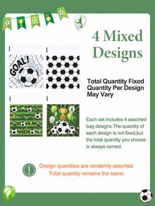 100pcs Football Themed Gift Bags, Self-Sealing Bags Suitable For Birthday Party Favors, Baby Shower Decorations, Gender Reveal Cookies, Football Themed Treats, Baby Shower Decor, Welcome Baby Shower Supplies, Baking Packaging, Football Game Day Decorations, Football Themed Birthday Party Decor, Baby Boy Party Supplies, Football Print Plates For Sports Events, 1st Birthday Gifts - Football - View 12