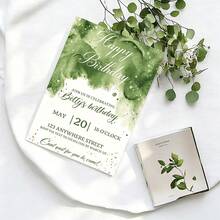 Custom Personalized Invitation & Greeting Cards With Custom Text, Matching Inner Pages & Envelopes, Thank You Note Cards For Birthday, Wedding, Anniversary, Bridal Shower, Holiday & All Party Occasions - Customized Birthday Cards - View 6