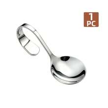 1/5/10pcs Curved Handle Dessert Spoon,Stainless Steel Hanging Ice Cream Spoon, Mini Coffee Spoon For Home Kitchen Party Tableware - View 7