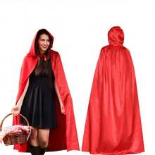 1pc, 150cm Halloween Witch Cape, Grim Reaper Cloak, Party Stage Costume - Multicolor - View 2