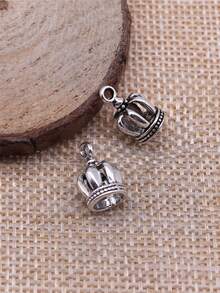 20pcs 8x8x13mm 3D Crown Charms Pendant For DIY Jewelry Making Necklace Keychain Phone Chain Bracelet Making Accessories Handmade Craft - Crown - View 5
