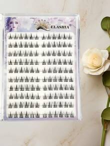 New 10-Pack Glue-Free Sunflower Cluster False Eyelashes, Soft Fairy-Style Natural Realistic Segmented Lashes, Suitable For Beginners, Princess Big Eye Daily Makeup - View 1