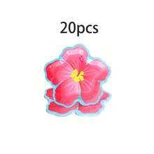 10入/20入/50入 夏威夷 Luau 主題派對盤 4色款，彩色扶桑花造型 9 吋一次性紙盤，熱帶花卉餐具，適合夏季生日、海灘泳池派對、夏季花卉餐桌布置，適用於新娘送禮會、節日慶祝 - 樣式類型1 - 查看 13