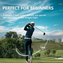 Standard Golf Balls, Performance Golf Balls For Di And Control, Dual Layers For All Levels, Surlyn Cover Low Spin Straighter Drives Ized Di With Soft Feel - New-white - View 5