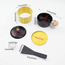 Multi-Pack Round Cheese Raclette Grill Kit With Spatula, Ideal For Cheese & Meat Baking, RV Trip, Patio Night Gathering, Holiday Picnic & Indoor Mini Barbecue - View 10
