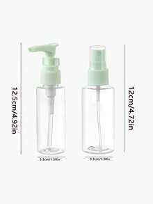 2pcs Travel Bottle Set, Travel Essentials, Portable Reusable Travel Accessories, Easy To Carry, Lightweight, Durable, Stylish, Suitable For Family Use, Daily Use - Multicolor - View 5