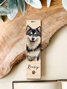 Customized Pet Portrait Bookmark, Personalized Cat And Dog Photo Bookmark, Personalized Dog Memorial Gift, Pet Lover Gift, Unique Gift For Book Lovers And Readers - Multicolor - View 9