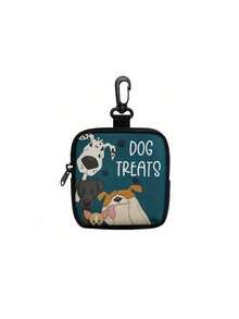 1pc Cartoon Pattern Pet Treat Bag, Portable Training Set, With Hook Zipper Bag, Cat Food Bag, Dog Food Bag, Pet Bag - Multicolor - View 14