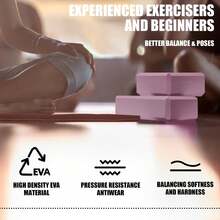 1pc Yoga Blocks, 9"X6"X3" Foam Blocks Yoga Props For Pilates Stretching And Meditation Exercise Blocks Lightweight Yoga Essentials - Multicolor - View 5
