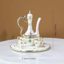 SIQIZHOU 1個奢華琺瑯水鑽鑲嵌小酒瓶首飾盒 手工飾品 戒指耳環收納 翻蓋防塵 禮品 水鑽鑲嵌小酒瓶裝飾手工首飾盒 俄式收納盒 創意小禮物 - 彩色 - 查看 3