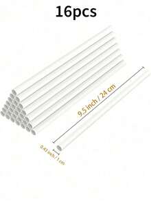 1/4/8/16pcs White Floating Cake Support Rods, Cake Layer Support Tubes, Cake Stacking Support Rods, White Plastic Support Rods, Suitable For Layered Cake Construction And Stacking, Perfect For Christmas Parties And Events, Cake Support Rods - Multicolor - View 12