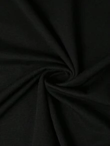 Camiseta de talla para hombre, diseño estampado a doble cara, transpirable y que absorbe la humedad, lavable aáquina y fácil de cuidar, cuello redondo informal, manga corta para tod - Negro - Ver 6