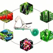 1 Set Convenient Efficient Fast Vegetable Plant Bundling Machine Kit, Compact Quick Vegetable Plant Tying Tool With Multiple Colored Ties And Nails, Designed For Gardeners And Farmers To Improve Plant Support Efficiency, Equipped With Gardening Rope Dispenser, Sturdy And Durable Structure - 10 Rolls Of Binding Tape + 1 Box Of Staples + Blade Accessories - View 11
