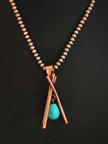 1pc Western Style Cross Triangle 3D Design Minimalist Pendant Necklace Unisex - Necklace - View 8