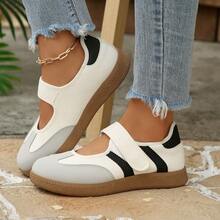 2026 New Slip-On Hook And Loop Ballet Shoes Comfortable Casual Girls Sports German Trainer Shoes - Off White - View 13
