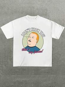 Graphic T-Shirts Men's T-Shirts Tops - White - View 1