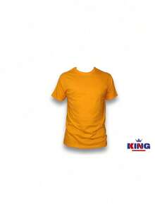 Original HPC POLO T-Shirt With Round Neck And Short Sleeves – Themed Graphic Design "HPC: Retro Typography Houston" – 100% Cotton - 薑色 - 查看 3