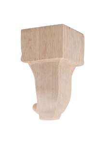 1pc Wooden Furniture Legs Solid Wood Flower Carved TV Cabinet Seat Feet, Easy Installation, No Power Required, Perfect For Home Decor Enhancement - View 11