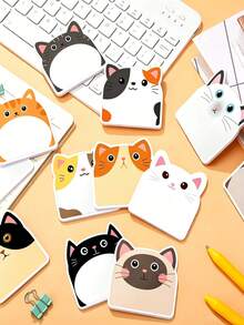 360 Sheets Cute Cat Sticky Notes - 12 Designs (30 Sheets Each), Creative Diary Sticky Notes, Suitable For Notebooks And Various Note-Taking Occasions - Multicolor - View 2
