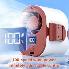 Portable Waist Fan, Waist Clip Portable Personal Motion Fan, Rechargeable Hands-Free Neck Fan, Adjustable Speed, LED Display Screen, Lightweight Design, Very Suitable For Outdoor Activities, Work Sites, Hiking, Camping, Gardening, Travel Essentials - Clip-on - View 9