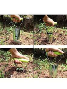 1 Set Of Essential Gardening Tools: Transplanter, Seeder, Hole Puncher, And Handheld Bulb Planter For Planting Vegetables, Flowers, Seeds, And Bulbs - Seeder - View 7